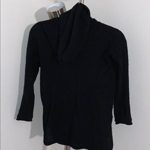 JAMES PERSE Cashmere Black Cowl Neck Sweater